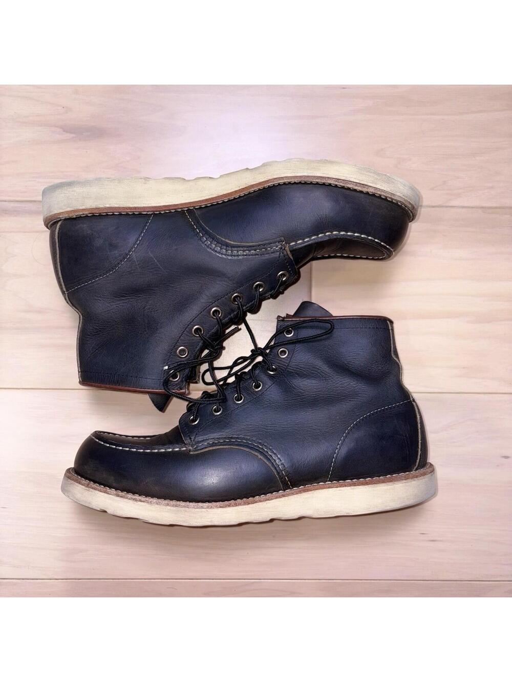 Red Wing 8890 Moc Toe Boots Charcoal Leather Men’s Size 11 D USA Work Boots - Picture 3 of 8